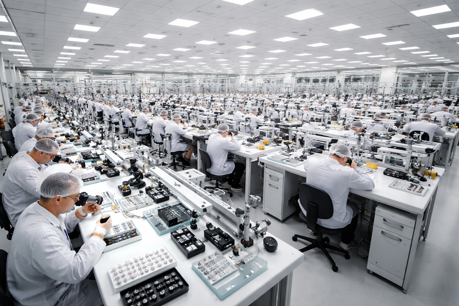 Watch manufacturing production line