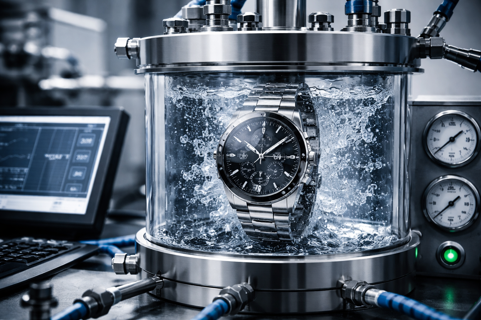 Watch testing process